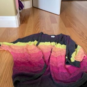 Sweater - over size. Multi-colour